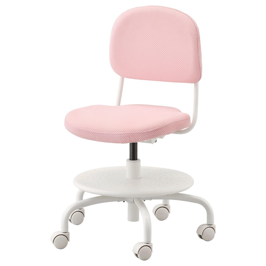 Sedia scrivania rosa per bimbe