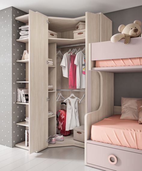 cabina armadio ad angolo per camerina