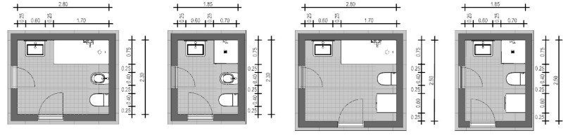 Progettare bagno angolare