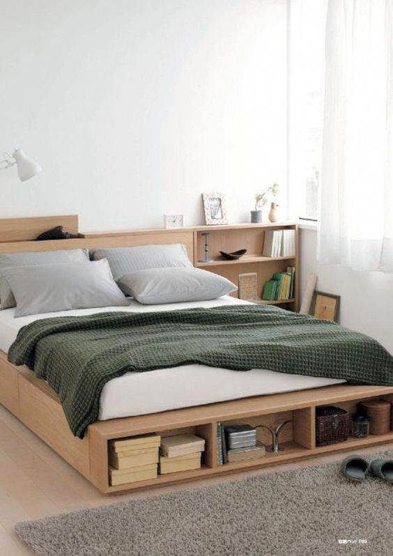 Letto con libreria annessa