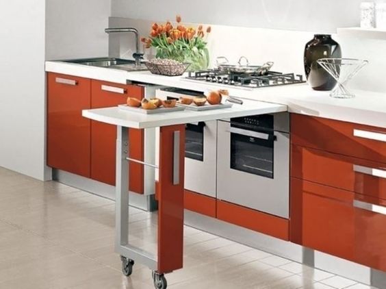 Piano estraibile per cucina piccola