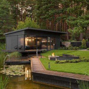 Casa ecologica nel bosco