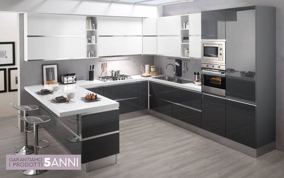 Cucine grandi ad U