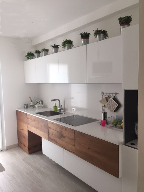 cucine bianche e legno