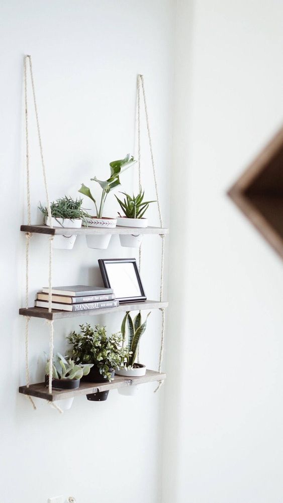 idee scaffali per piante