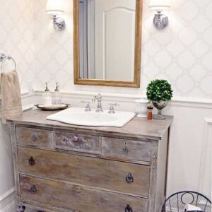 esempio bagno shabby chic