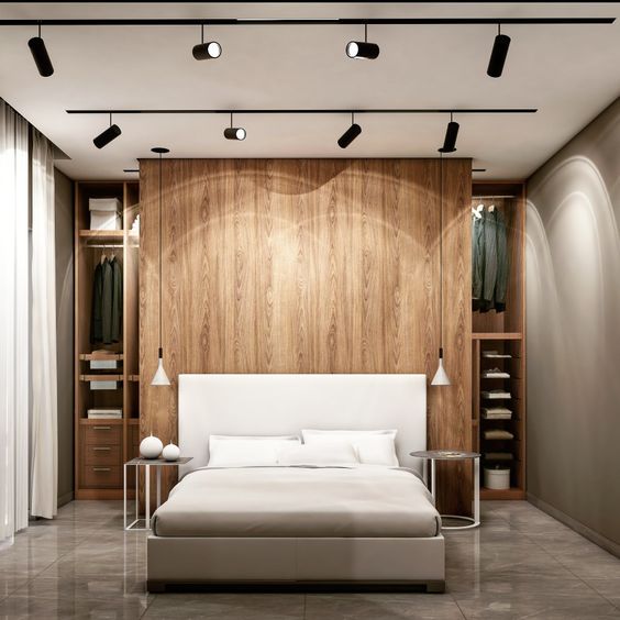Parete in legno per dividere cabina armadio