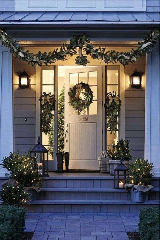 addobbare l'ingresso di casa per natale