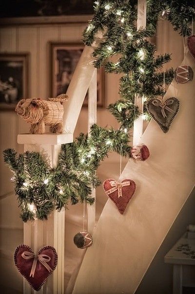 decori natale scala di casa