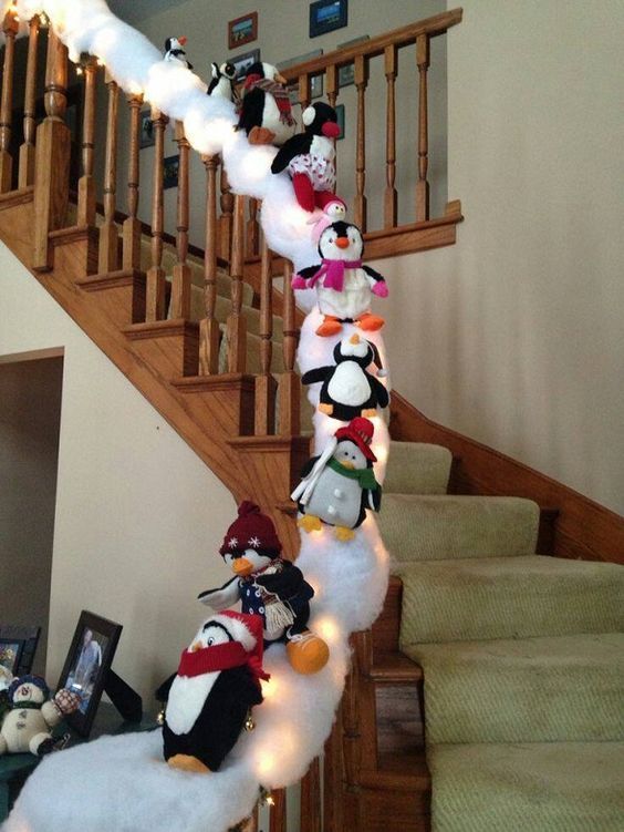 idee simpatiche per decorare la scala di casa per natale