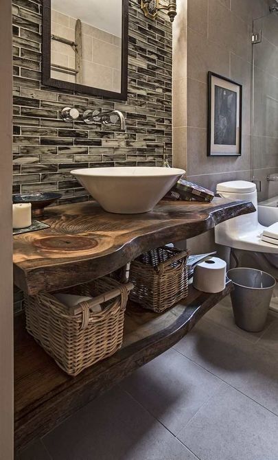 Come arredare il bagno stile rustico