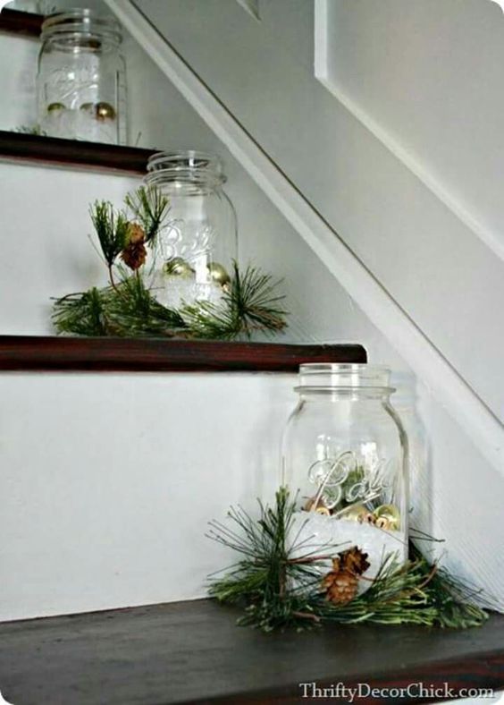 idee per addobbare scala di casa per natale