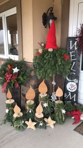 idee decori casa esterno per Natale