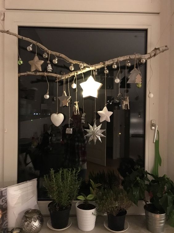 decorazioni finestre fai da te Natale