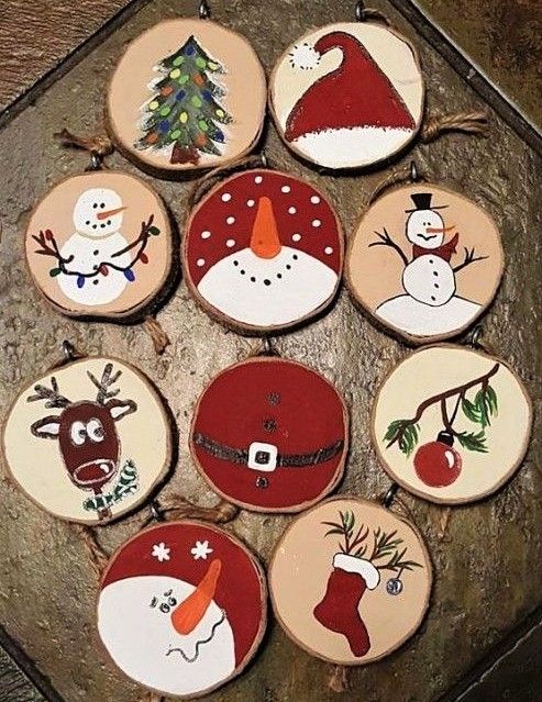 decorazioni per natale in legno fai da te