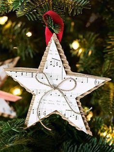 decorazioni in carta per albero di natale fai da te
