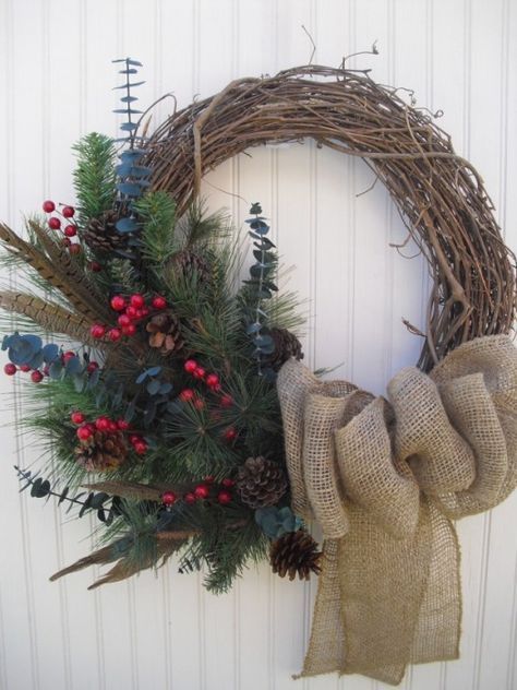 Decori per porta di casa a Natale