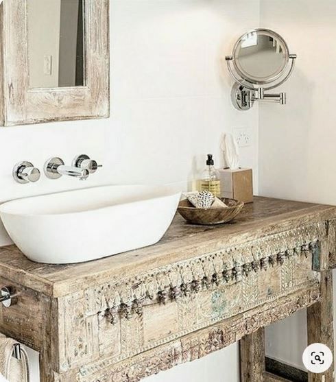 mobile bagno stile boho