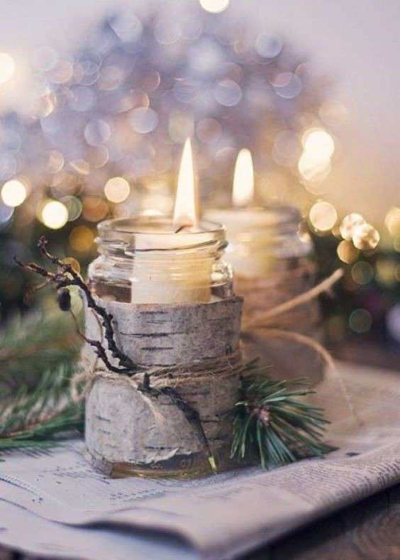 decorazioni tavolo per natale fai da te