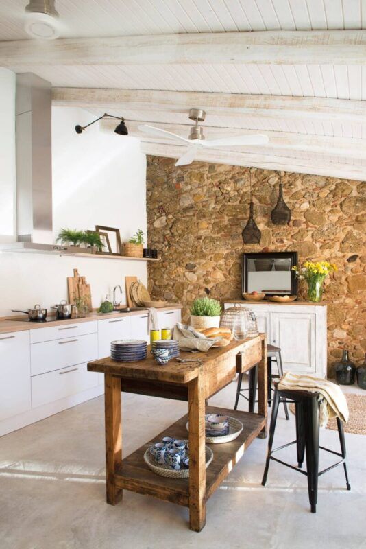 l'ambiente delle cucine rustiche