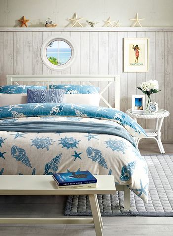 Camera da letto stile marino