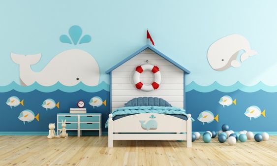 camera per bambini stile marinaro