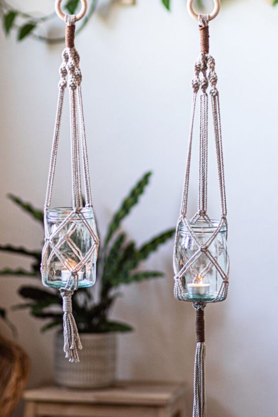 realizzare le lanterne con il macramé