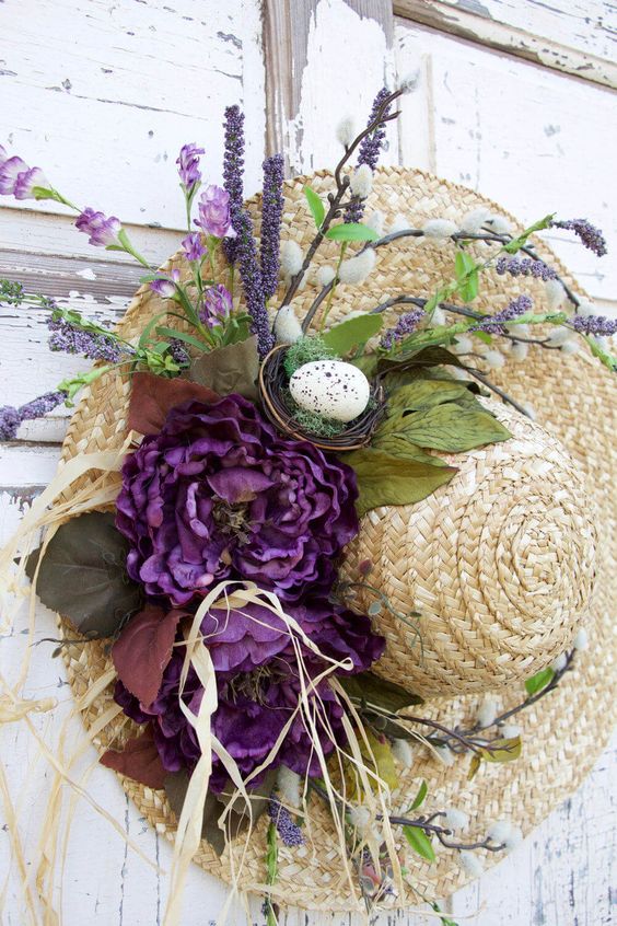 cappello uso ghirlanda estiva