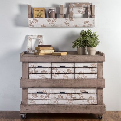 arredo casa con pallet e cassette di legno