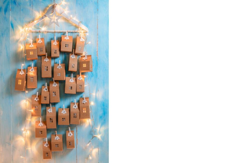 calendario dell'avvento fai da te