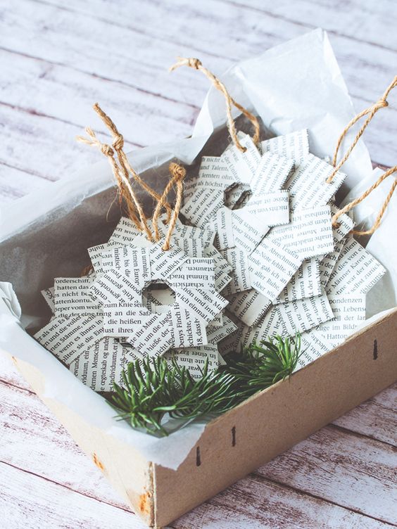 addobbi albero di natale con carta