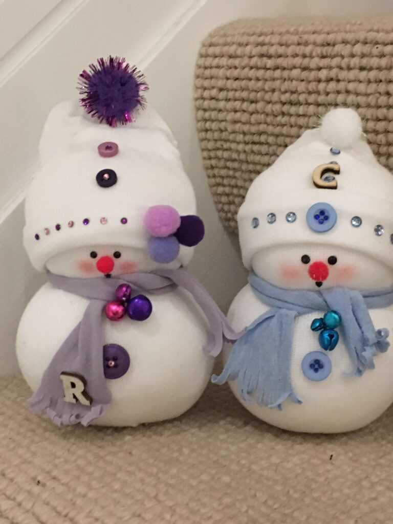 idee di pupazzi di neve fai da te